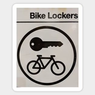 Bike Locker Storage Sign Sticker